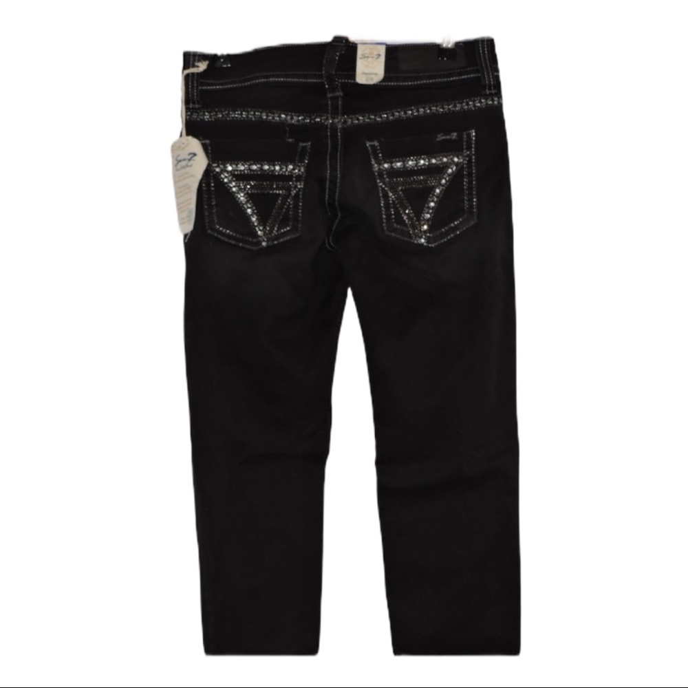 Seven7 Leggings Dark Denim Sz 27 New - Picture 2 of 8
